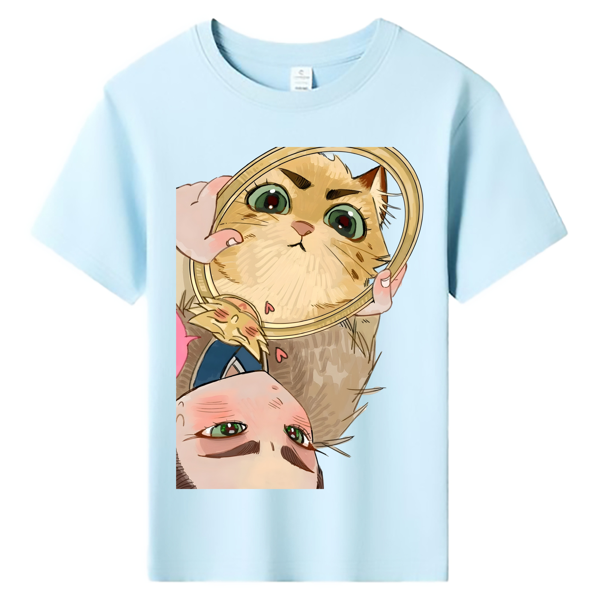 （画像用） Ne Zha 2 ナタ 魔童の大暴れ 綿100％キッズTシャツ（フロントプリント）